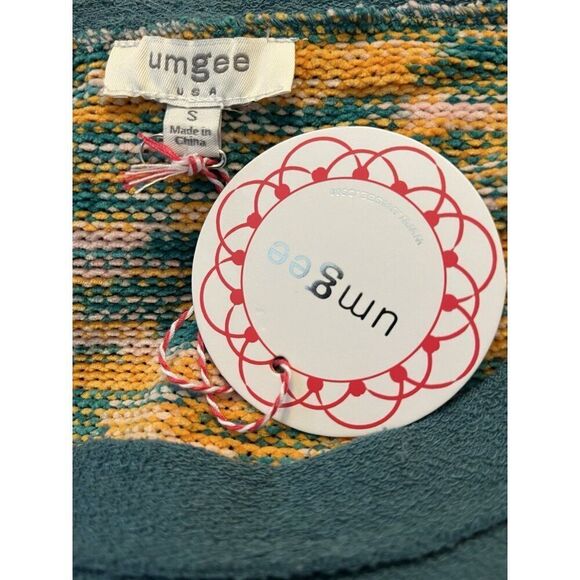 Ladies Small Yellow Green Top Exposed Seams Mixed Media Oversized Blouse NWT - Picture 5 of 6